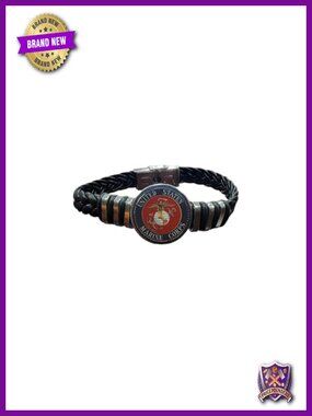 Unisex Braided Leather Wrap Bracelet USA Made Gift Boxed
